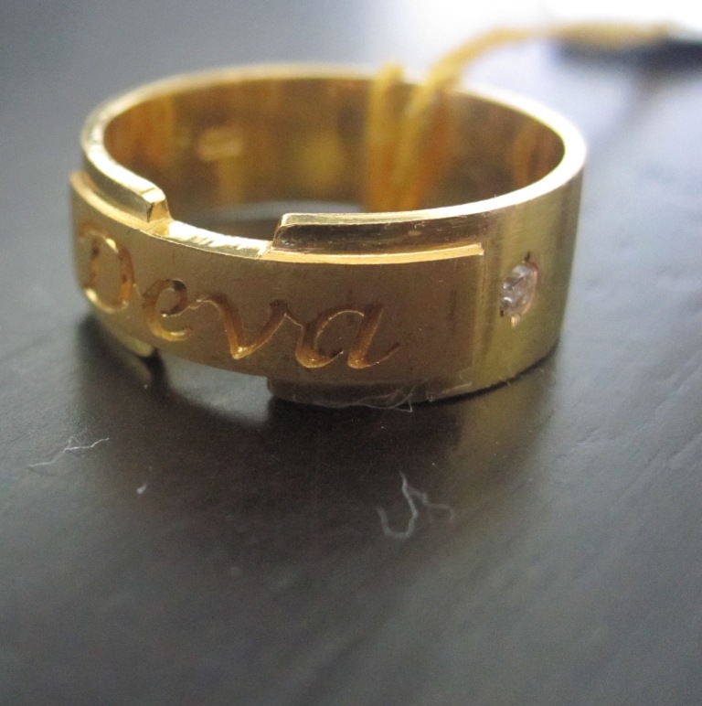Engagement name rings deals