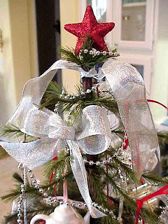 Christmas Silver bows Tree Photo for this Christmas