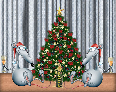 Funny Christmas Tree Wallpaper