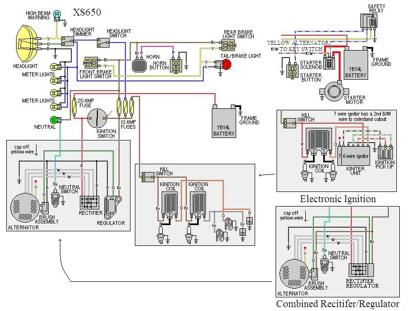 Yamaha Motorcycle Xj Wiring Diagram - Wiring Diagram Schemas