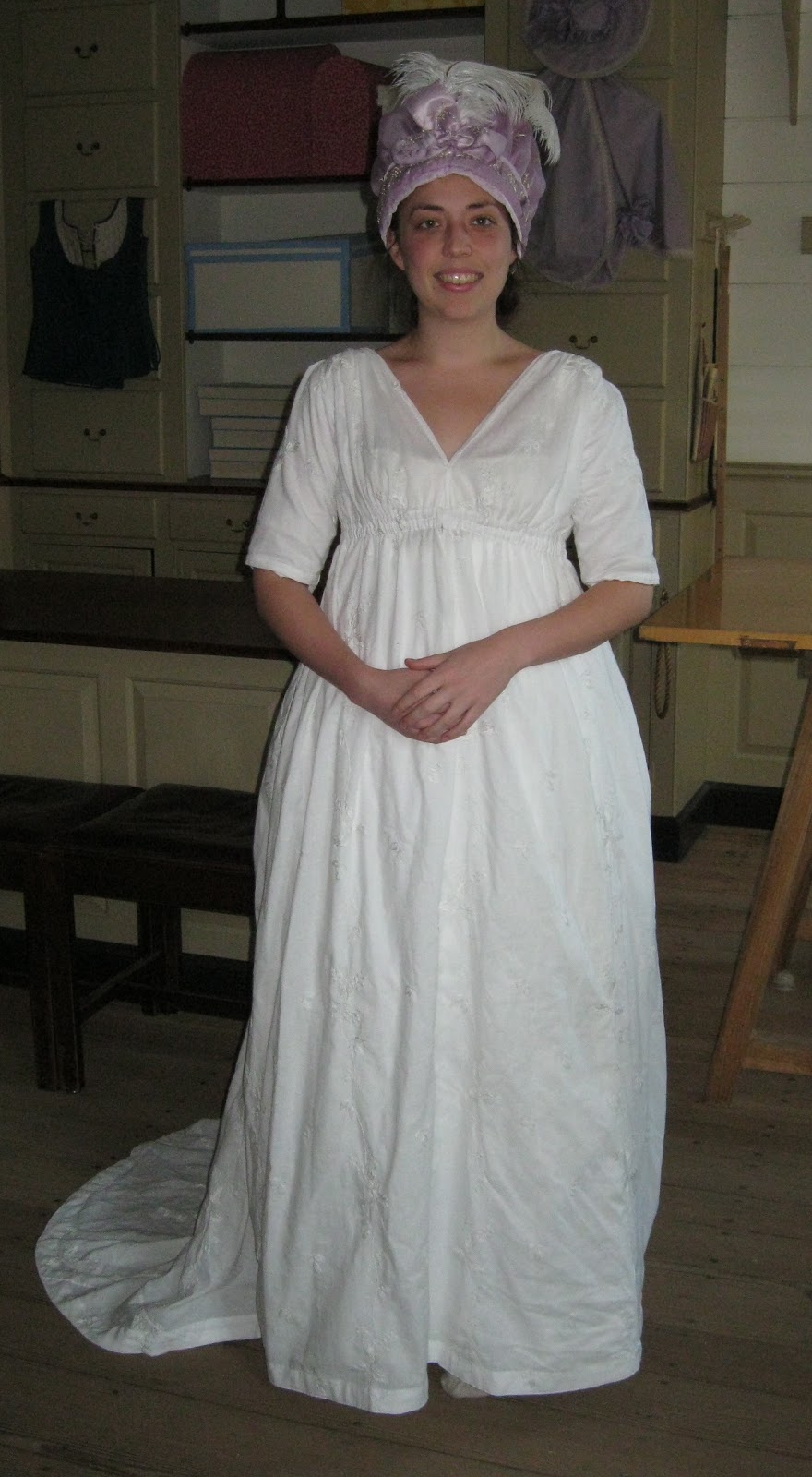 18th century muslin gown