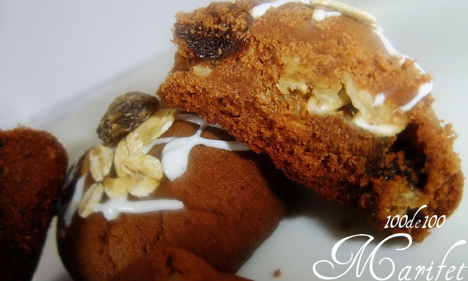 100de100 Marifet KAKAOLU MÜSLİLİ KURABİYE