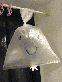 DIY Miss Lady air bag with smiley face