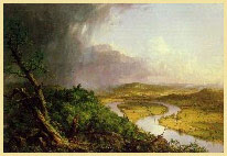 An early tribute to the Valley's beauty -- Thomas Cole's View from Mount Holyoke, Northampton, Massachusetts, after a Thunderstorm (The Oxbow), 1836