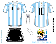 Selección Argentina 2010/12 (home .amp; away) argentina mundial messi