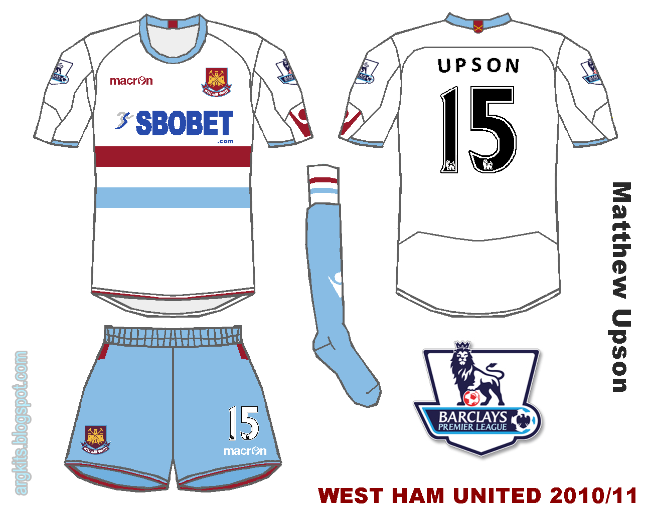 Arg Kits: West Ham United Football Club - FA Premier ...