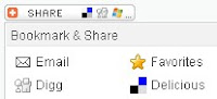 Sharethis social bookmarking button