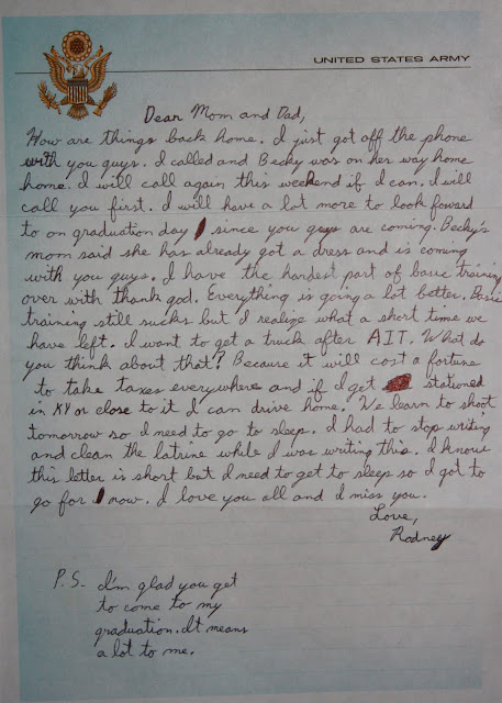 Sample Letter To Son In Basic Training