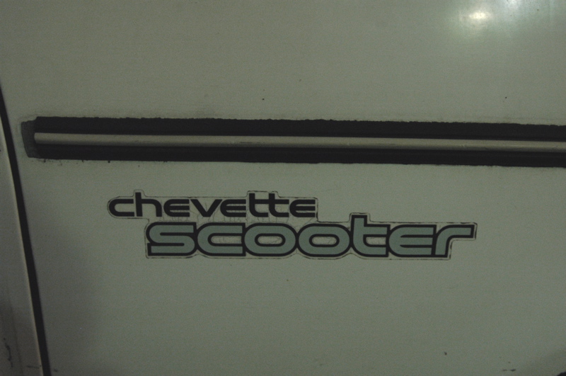 OLD PARKED CARS. 1981 Chevrolet Chevette Scooter Hatchback.