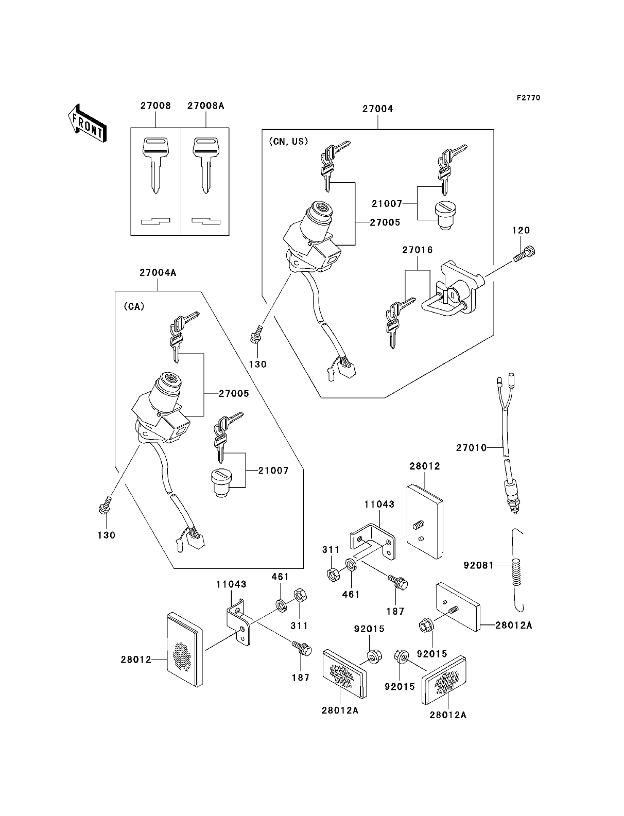 Kawasaki KLR250 Kawasaki KLR250 Parts Diagrams