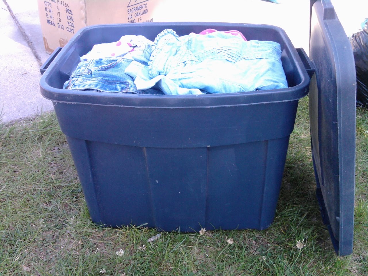 365 Days of Purging March 4, 2010 Bin of Clothes