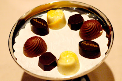 chocolates at Marea