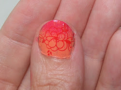 nail nails orange tone pink joanne