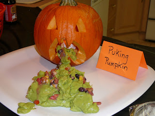 3 times the fun: and there was lots of gross halloween food...
