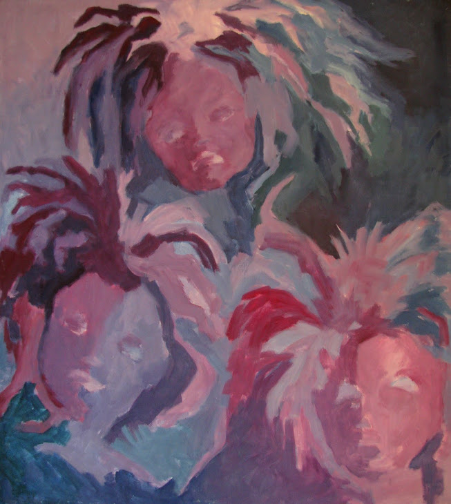 lalki w odcieniu fioletu