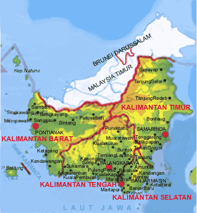 peta kaltim