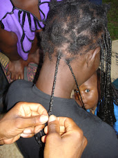 Close-up of Harold's braiding expertise