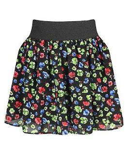 Fusion!: High-waisted floral skirts