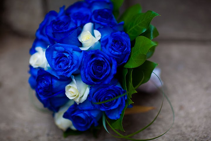Blue Flowers Bouquet 120