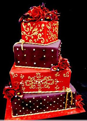 cake cakes purple indian damask gold pink weddings royal creative designs colors square box tier deep designed tortas tartas roses