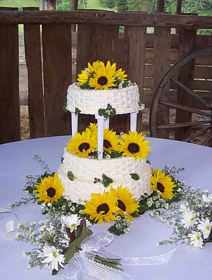 Wedding  Cakes  Pictures Sunflower  Wedding  Cakes 