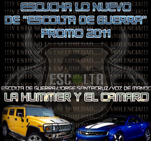 Escolta De Guerra- La Hummer Y El Camaro Promo Wallpaper