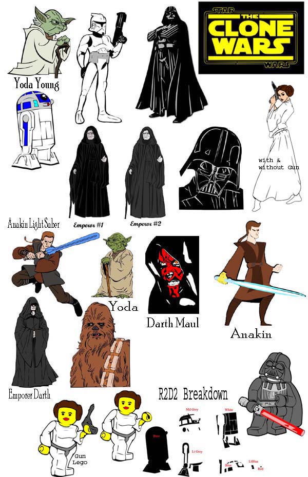 Star Wars Logo Font. Star Wars and Clone Wars files