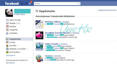 Arkadaşlarınız bugün facebook'da ne yapmış