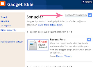 Blogger son konular resimli widgeti