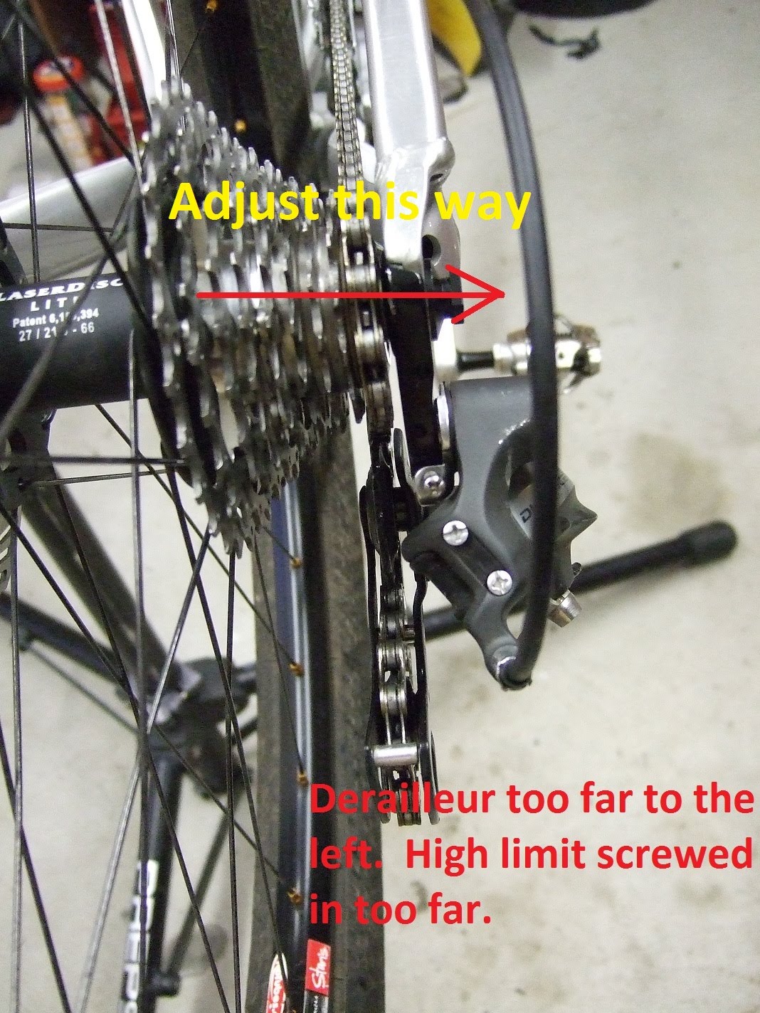 Benno's Blog & More HowTo Adjust rear derailleur limit screws