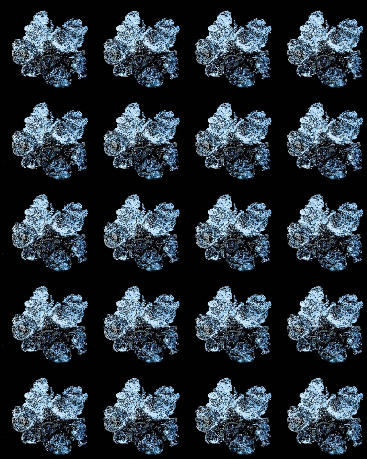 colored thread Simple Block Pattern tutorial