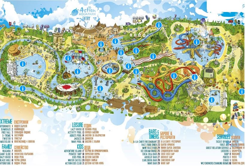 Аквапарк на золотых песках