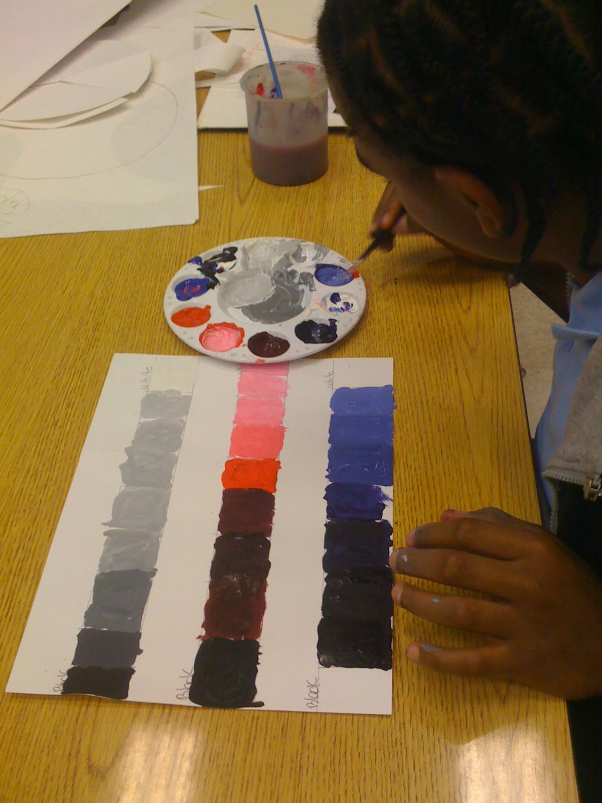 Visual Art at William Hall Academy 2008 2011 Painting Value Scales