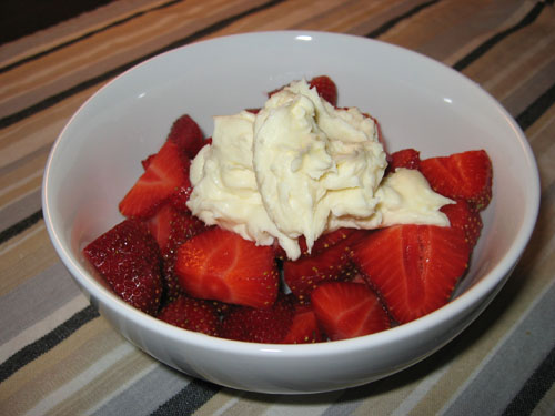 Strawberries with Mascarpone and Honey Strawberries with Mascarpone and Honey