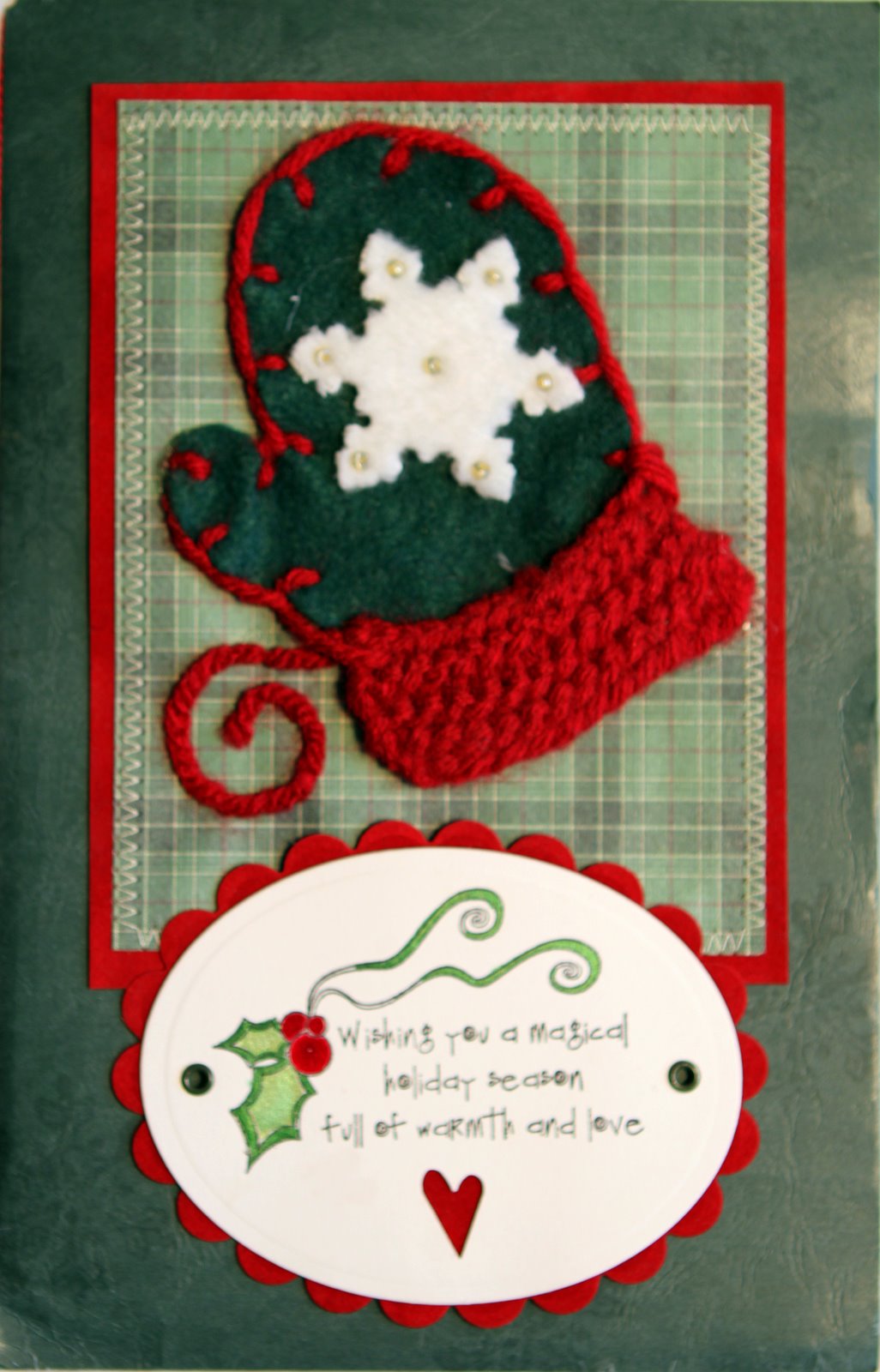 Today's Creations Knitted Christmas Card