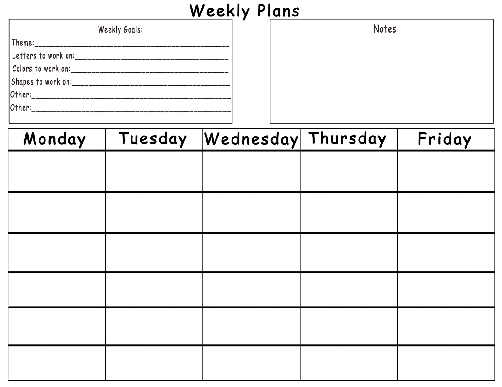 Free printable daily lesson planner gardenrilly