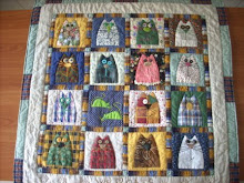 "15 cats & 2 mouses" quilt