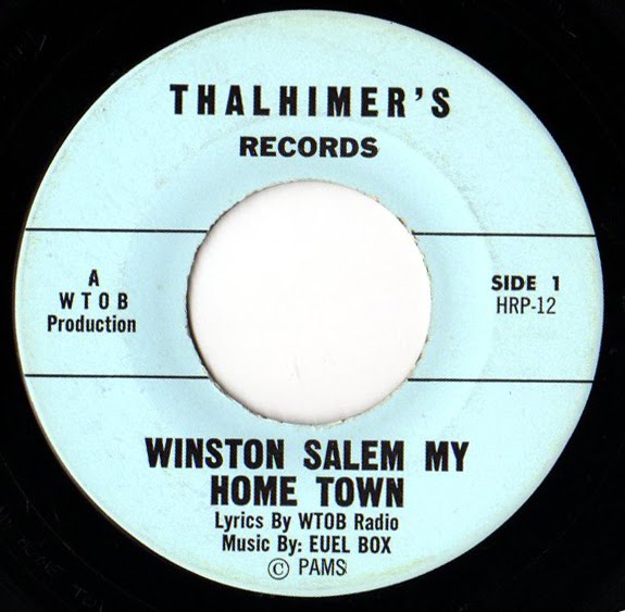 Nick's Radio Corner PAMS WinstonSalem My Hometown Record