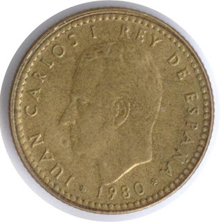 moneda antigua pta peseta песета Испания España altertümliche Münze Spaniens ancienne pièce de l'Espagne 