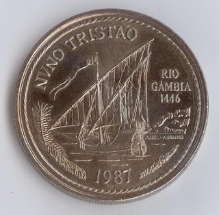 Escudos Portuguesa Vessels on Coins Numismatics collection Парусники на монетах Münze das Wappen Portugals la pièce les armes moneda el escudo