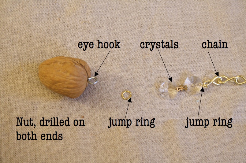 design dump diy nut + crystal garland