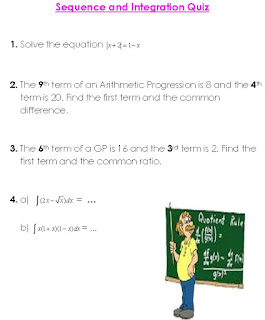 SEQUENCE AND INTEGRATION WORKSHEET