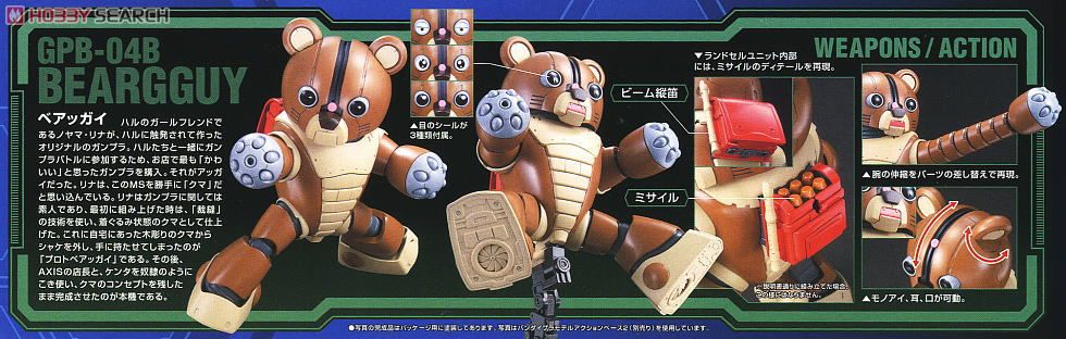 GUNDAM GUY: HG 1/144 GPB-04B Bear Acguy - Released
