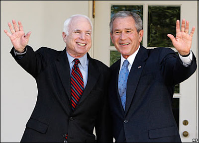 mccain and bush