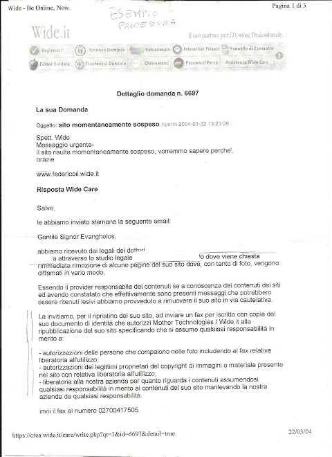 Barbaccia non ha eseguito la procedura di rito