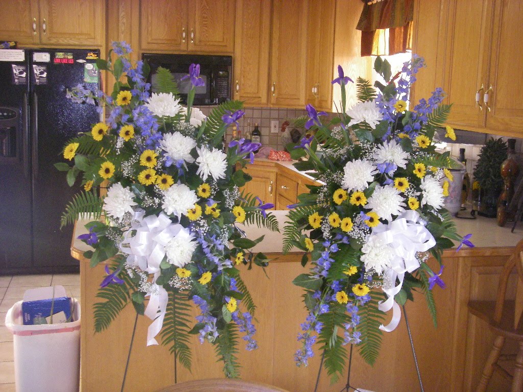 Heartstrings by Julie Baby Boy Funeral Flowers