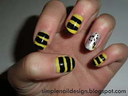 nail bee designs bumble cute nails simple