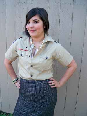 Sidewalk Chic: A Scout is thrifty.