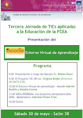 Afiche III Jornada de TICs aplicadas a la educación en la FCEA