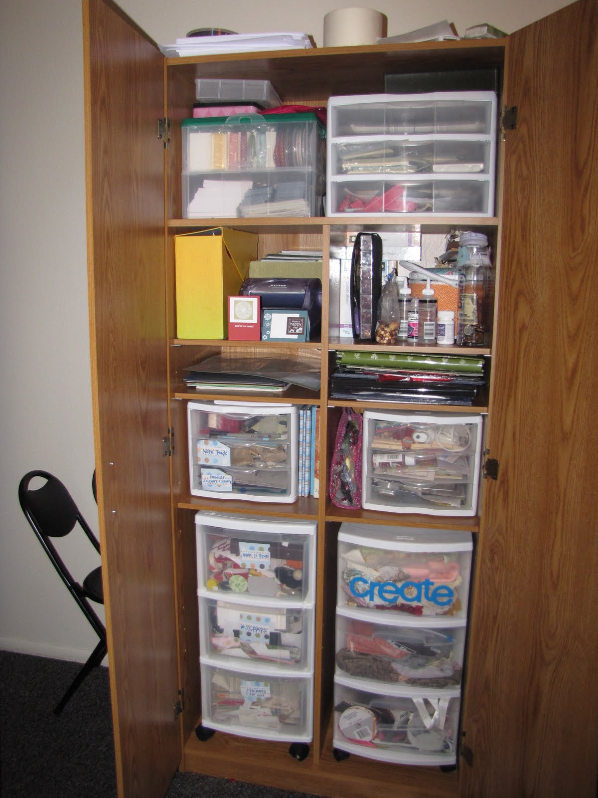 She's Crafty! Craft Room Organization